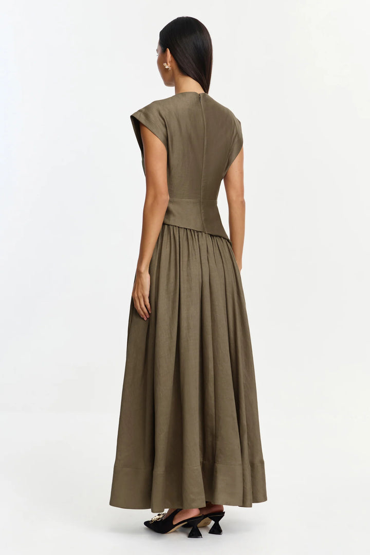 Mannersly Maxi Dress - Pecan