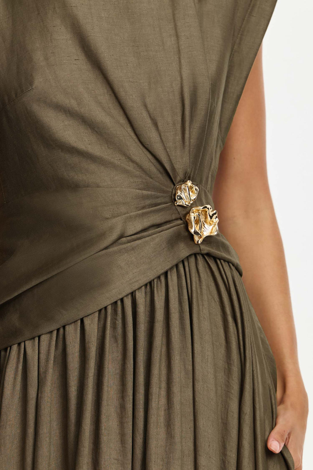 Mannersly Maxi Dress - Pecan