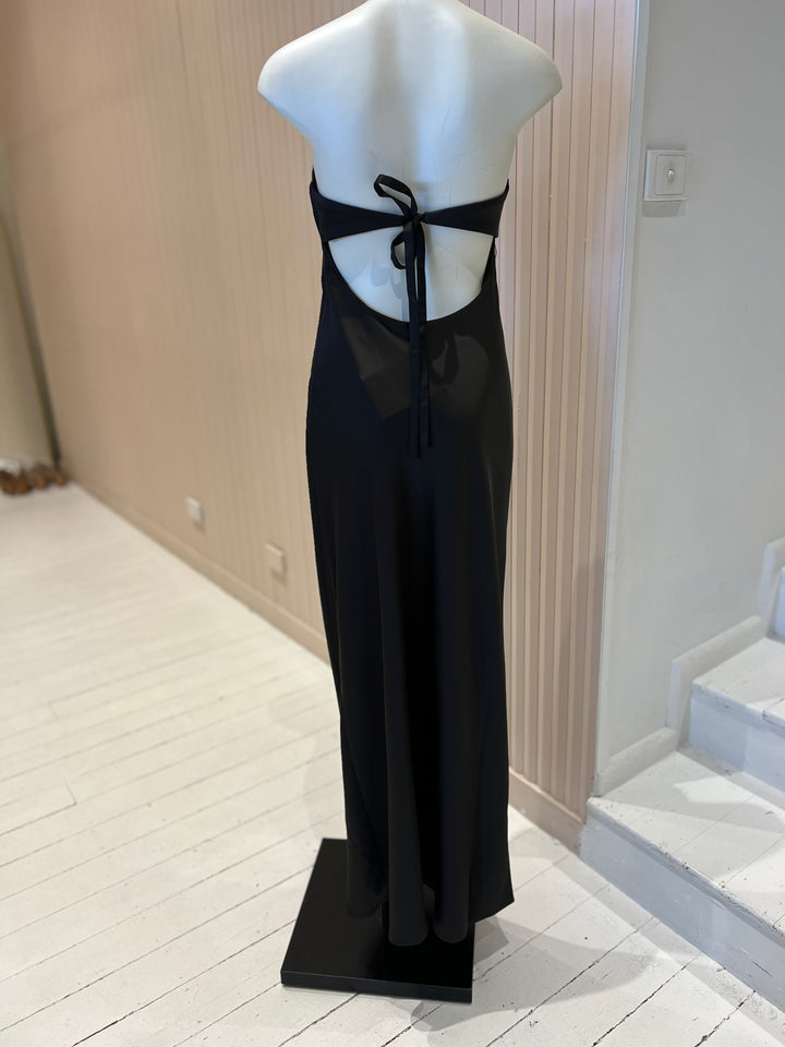 Nadia Strapless Maxi Dress - Espresso