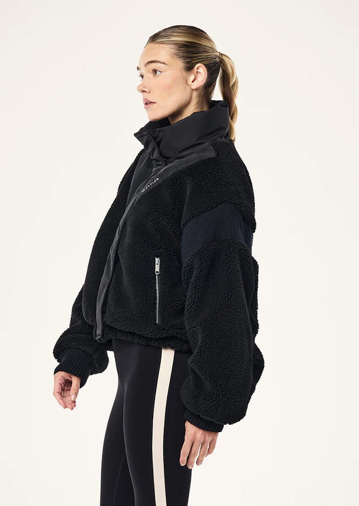 District Crop Jacket  - Black