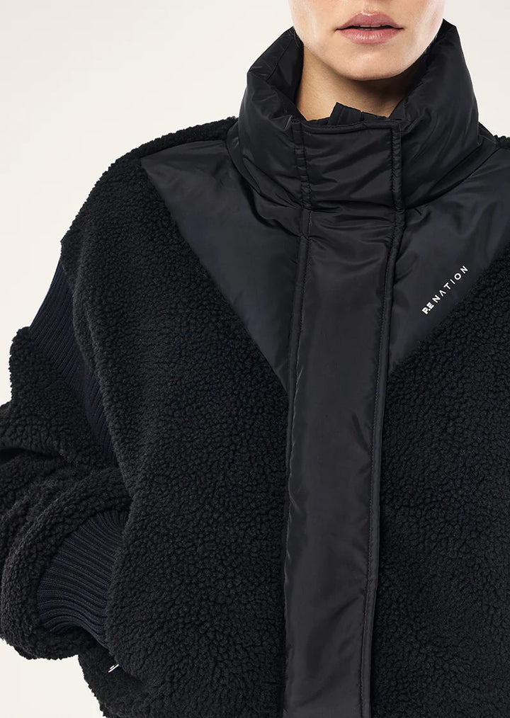District Crop Jacket  - Black