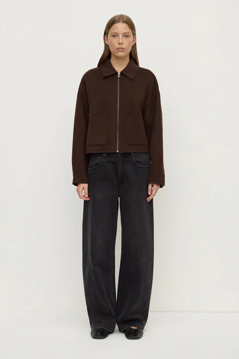 Dallas Wool Jacket - Dark Choc