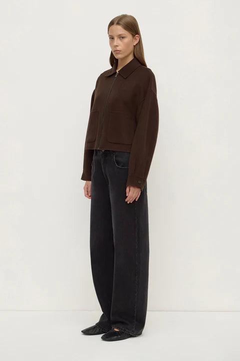 Dallas Wool Jacket - Dark Choc