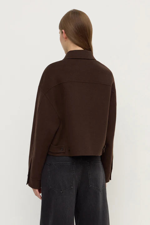 Dallas Wool Jacket - Dark Choc