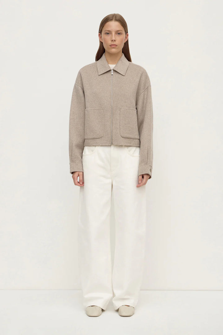 Dallas Wool Jacket - Pebble