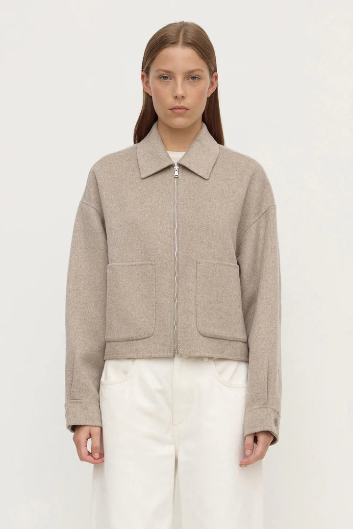 Dallas Wool Jacket - Pebble