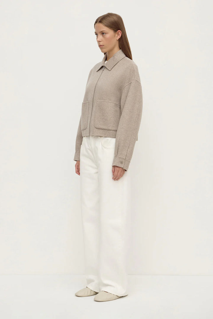 Dallas Wool Jacket - Pebble