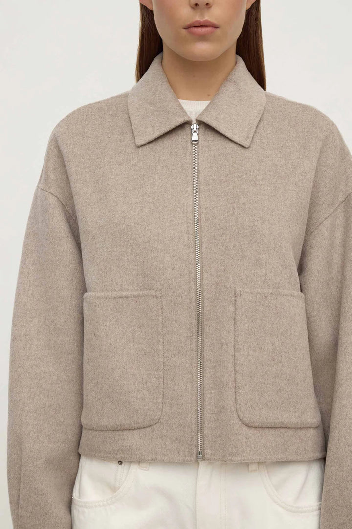 Dallas Wool Jacket - Pebble