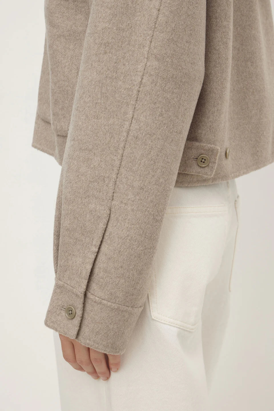 Dallas Wool Jacket - Pebble