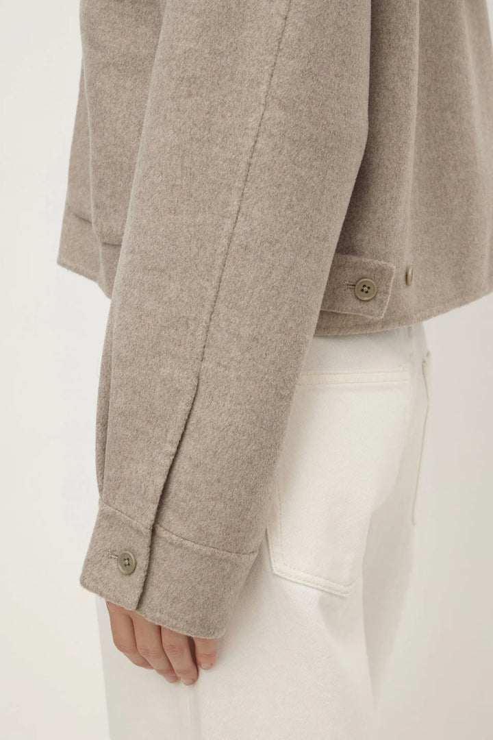 Dallas Wool Jacket - Pebble