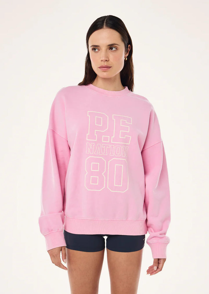 Elysian Sweat - Washed Prism Pink
