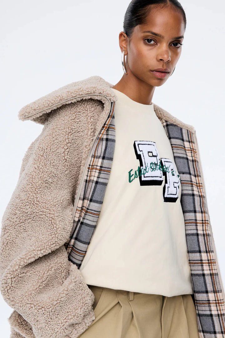 Tina Teddy Jacket - Birch