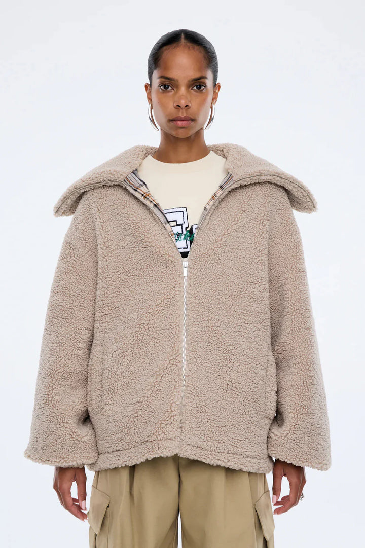 Tina Teddy Jacket - Birch