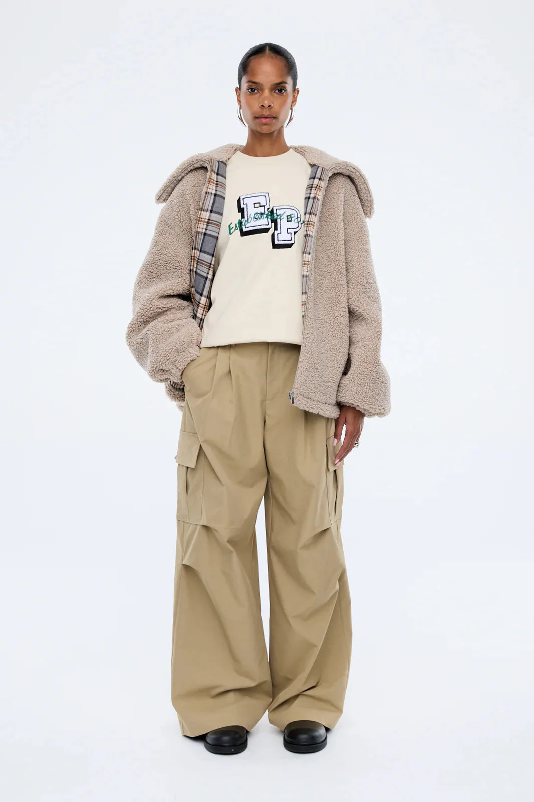 Tina Teddy Jacket - Birch