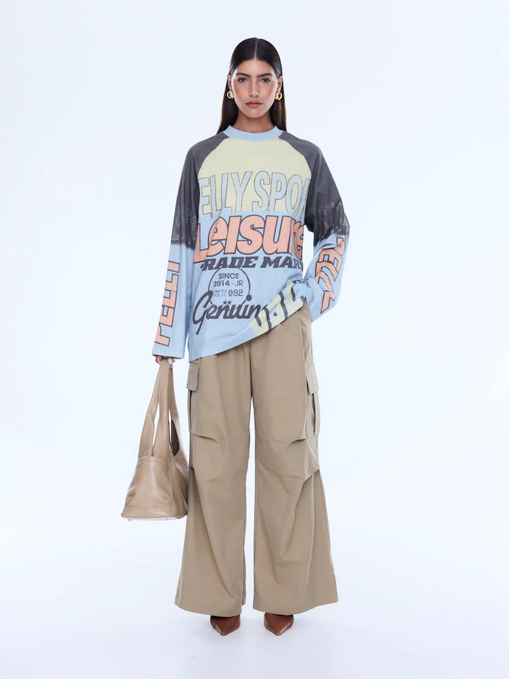 Trademark Long Sleeve Tee - Multi/Pelly Sport