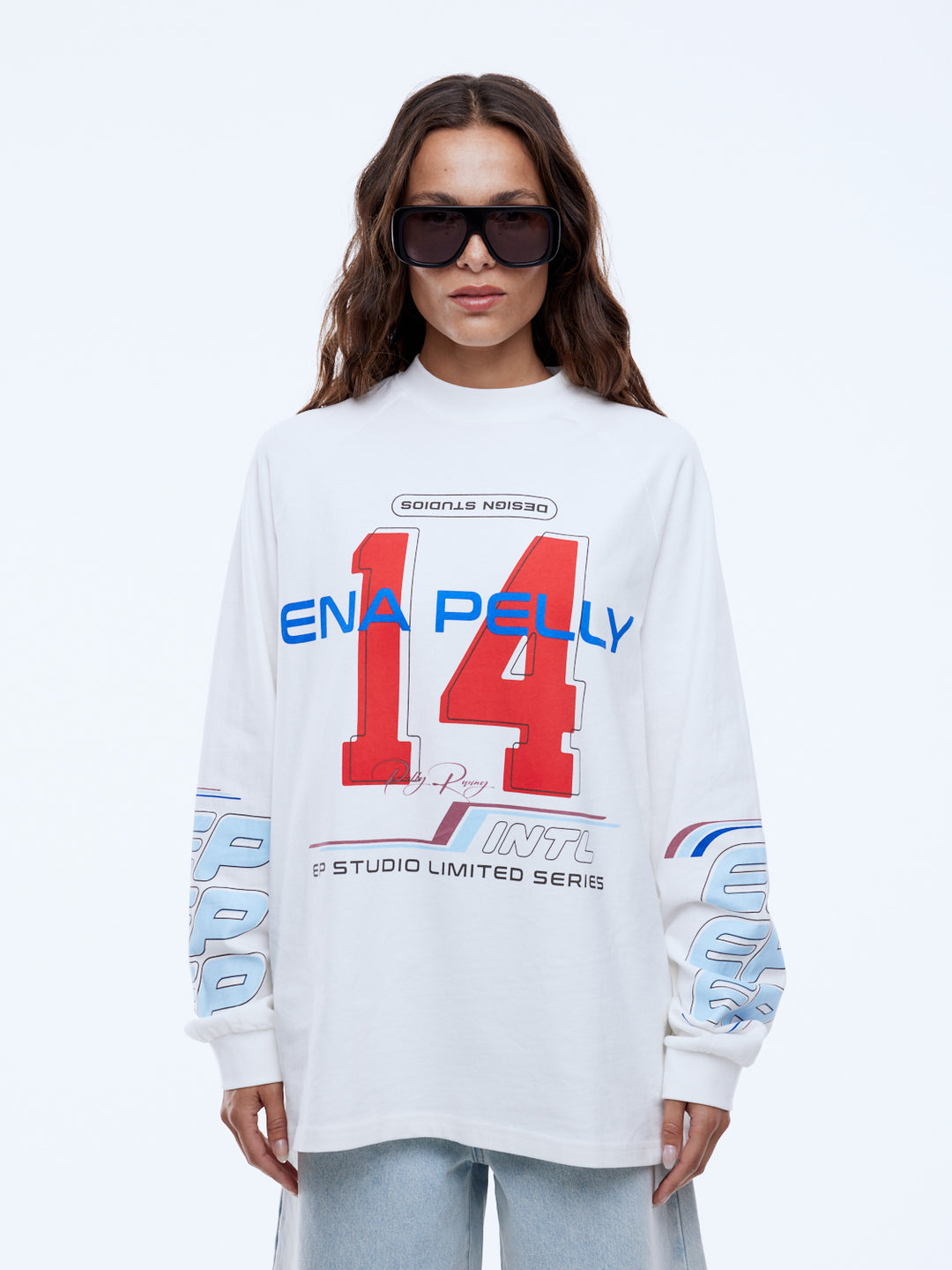 Team Pelly Long Sleeve Tee - Vintage White