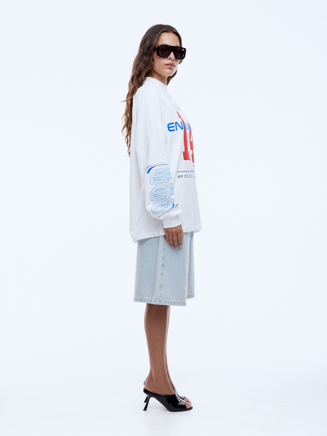 Team Pelly Long Sleeve Tee - Vintage White