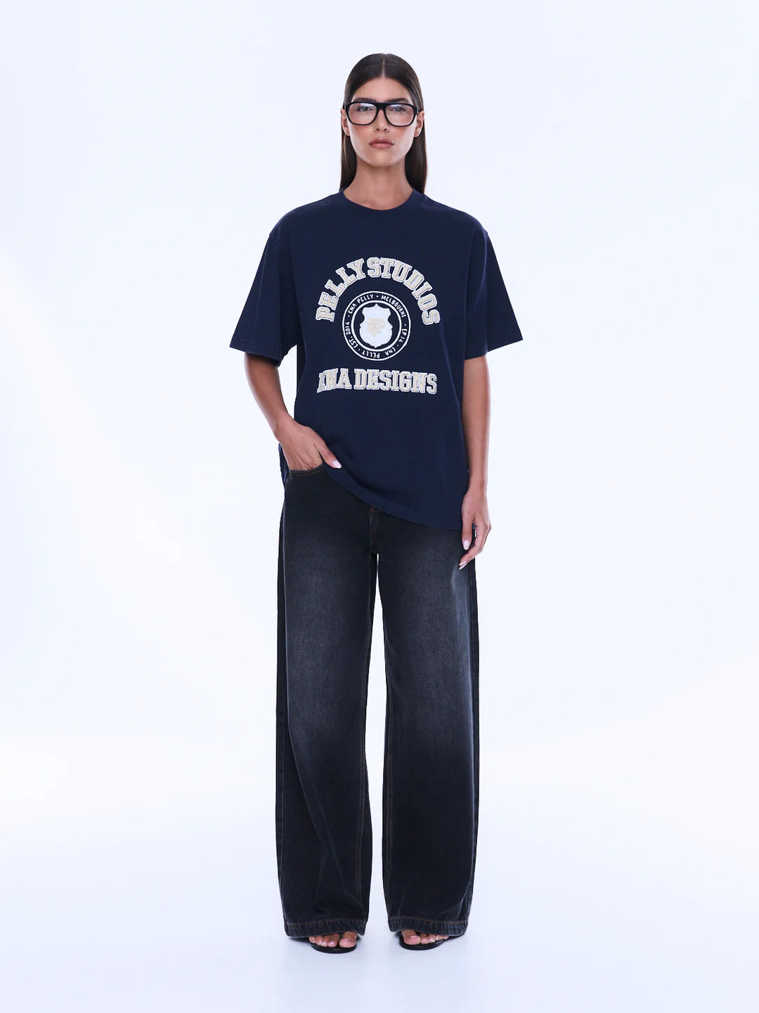 Sophia Relaxed Tee - Washed Ink