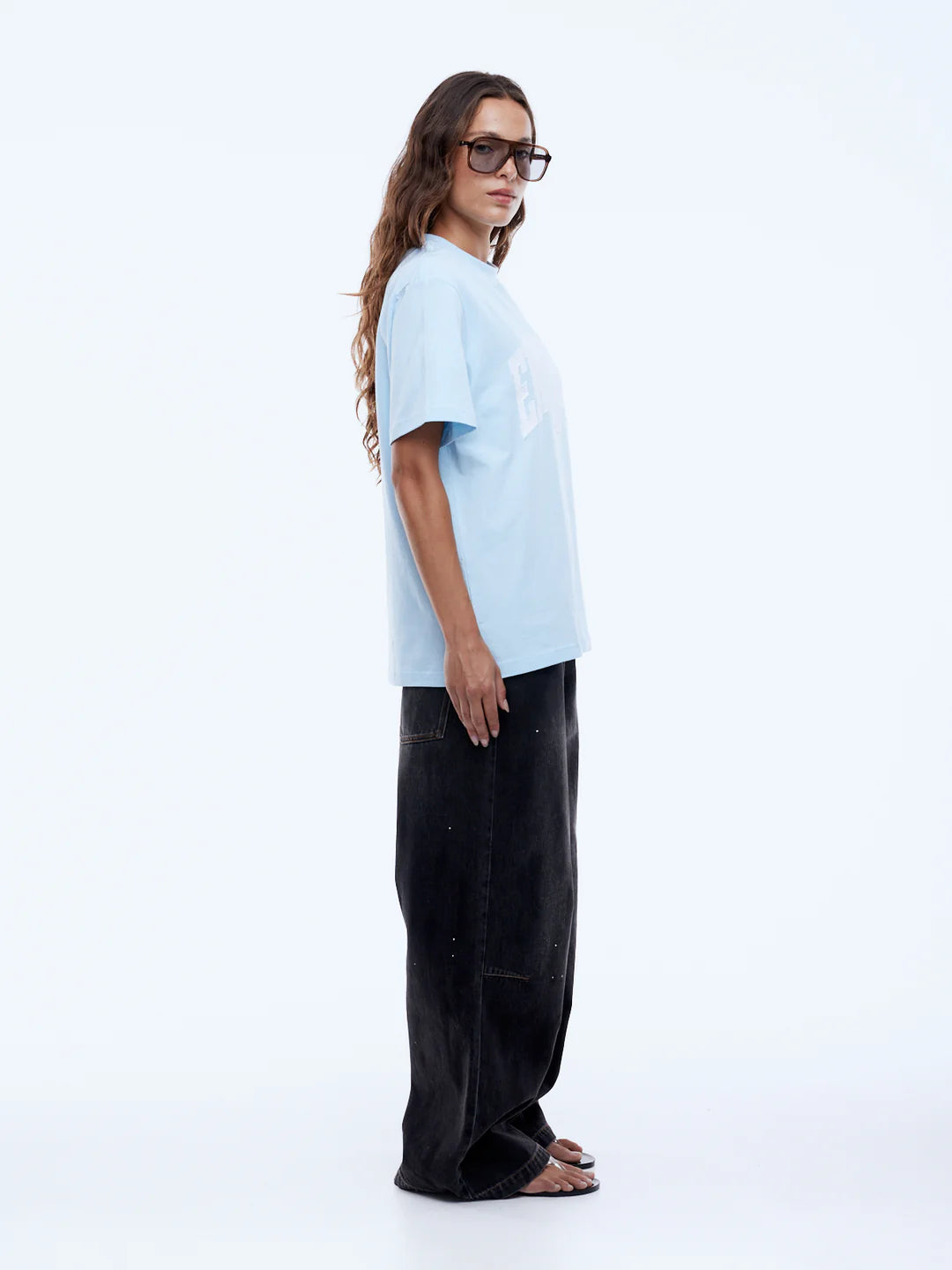 Collegiate Tee - Light Blue