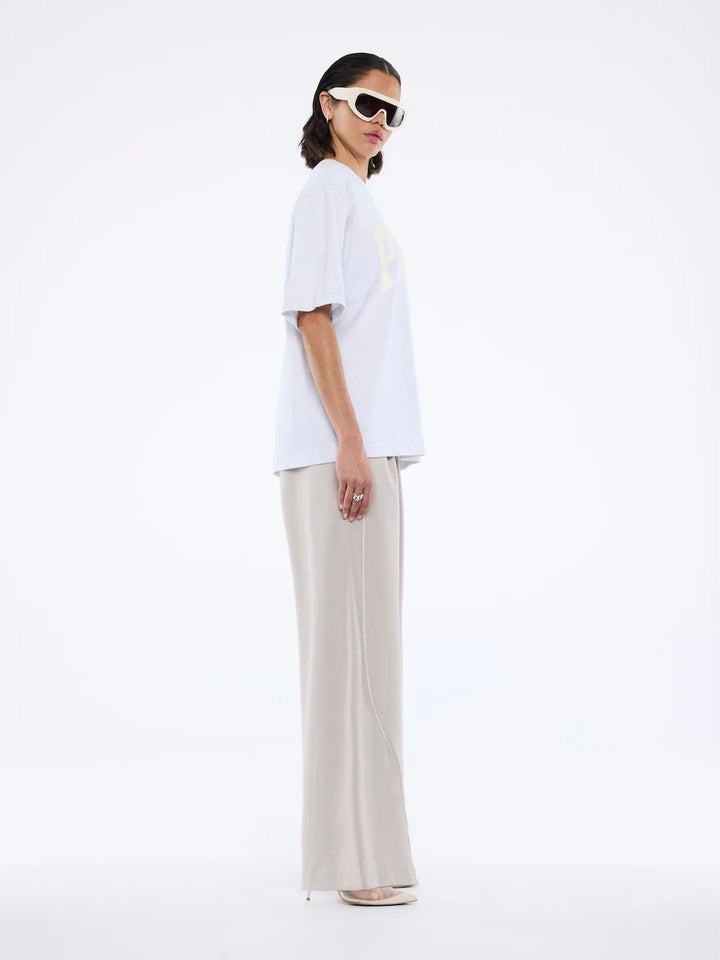Pelly Collegiate Tee - White Marle