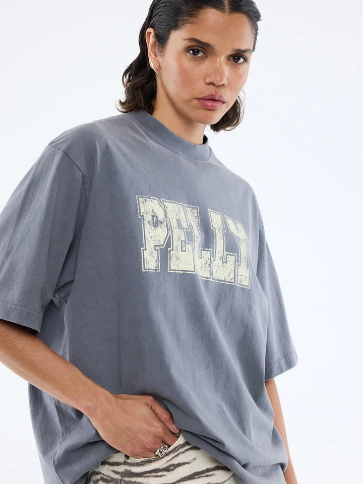 Pelly World Tour Tee - Washed Grey