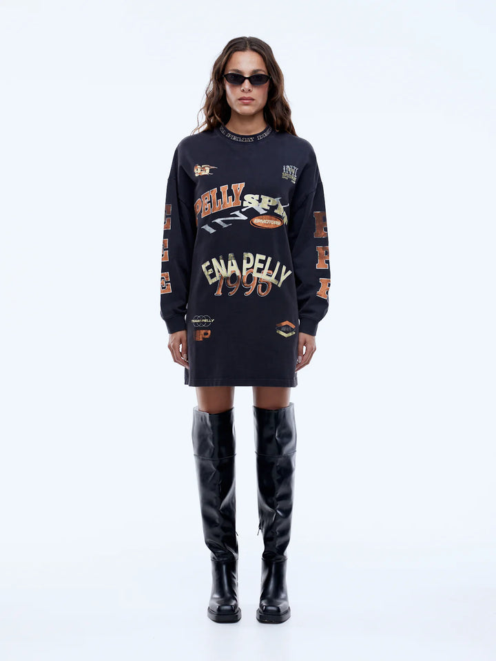 Ena Pelly Long Sleeve Tee Mini Dress