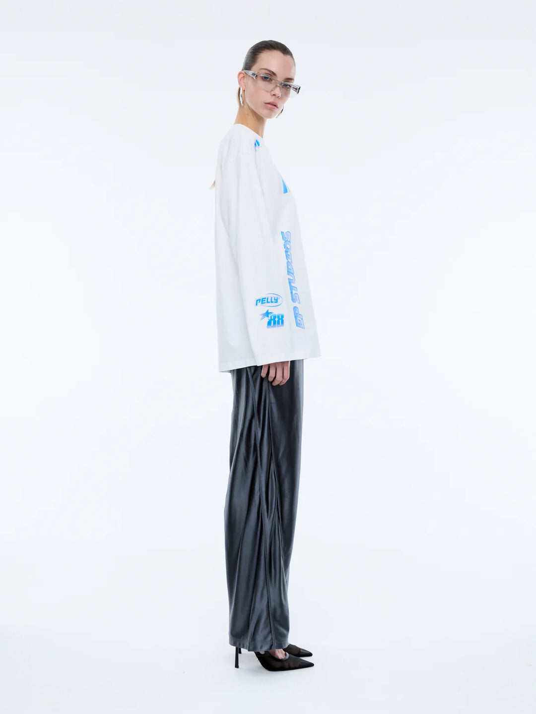 Moto Long Sleeve Tee - Vintage White