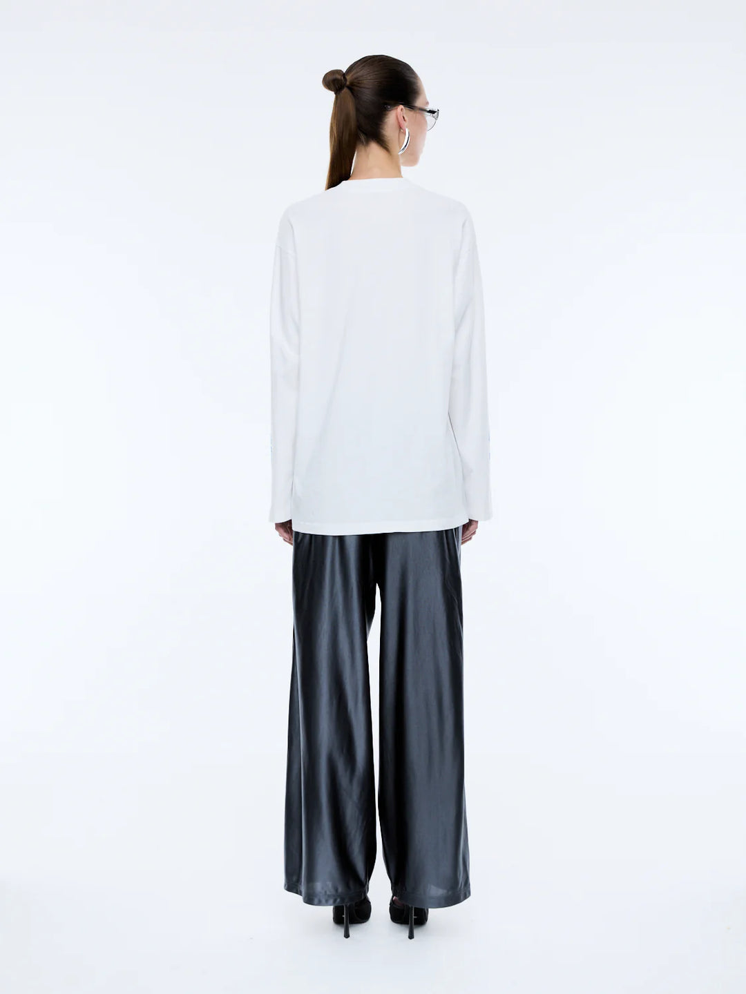 Moto Long Sleeve Tee - Vintage White