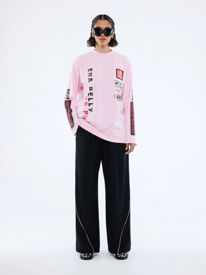Street Signs LS Tee - Pink