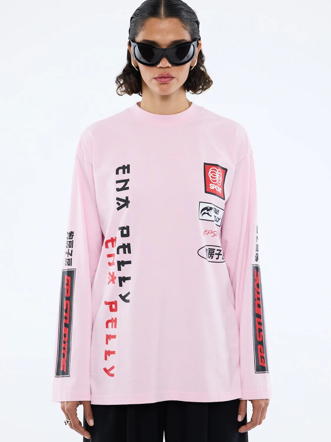 Street Signs LS Tee - Pink