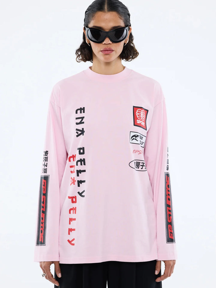 Street Signs LS Tee - Pink