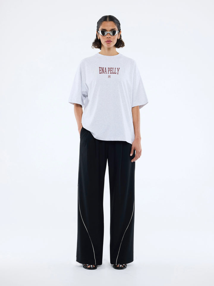 Varsity Arch Tee - White Marle