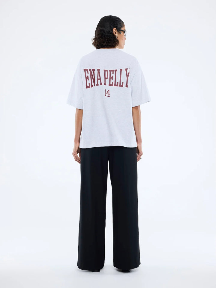 Varsity Arch Tee - White Marle