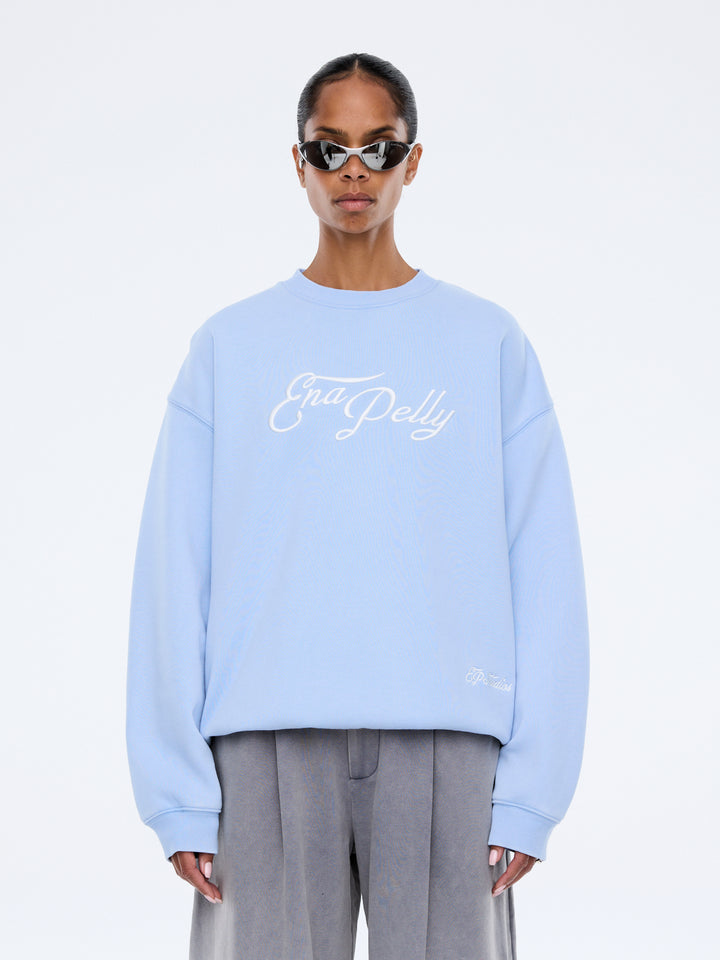 Mila Oversized Sweater - Soft Blue / Ena Pelly