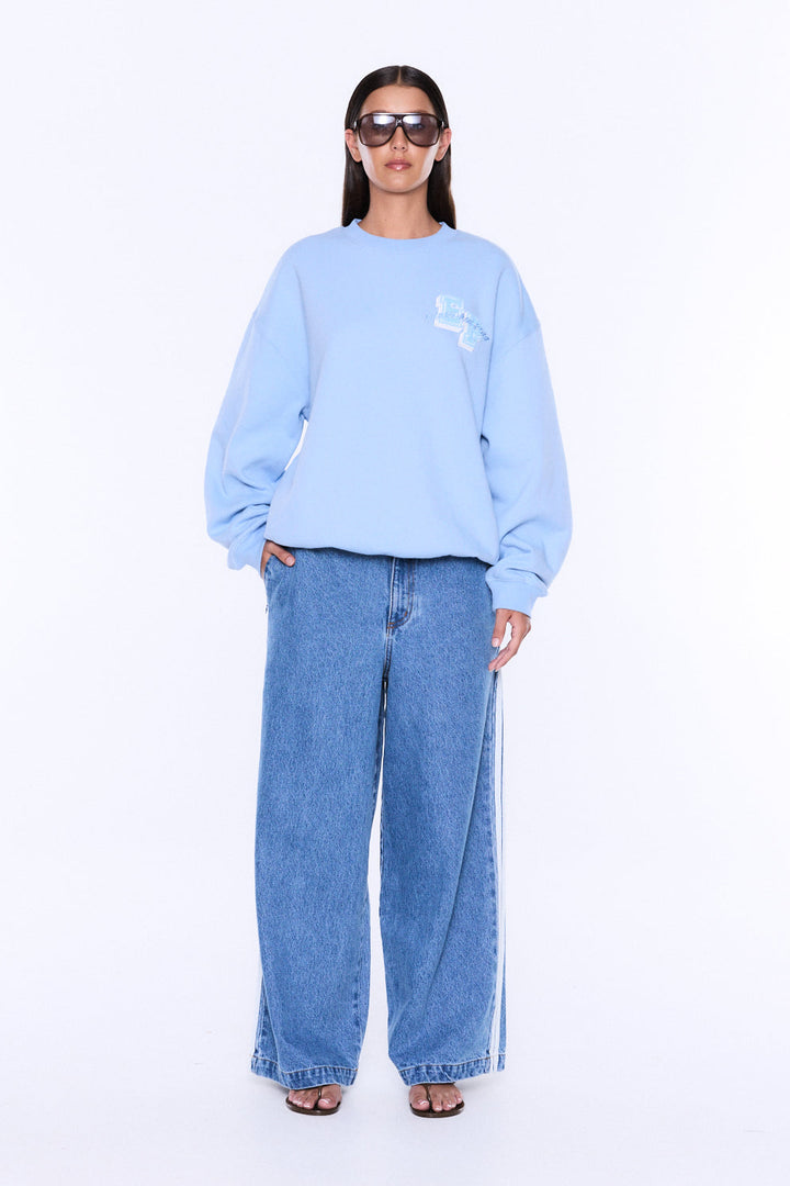Mila Oversized Sweater - Sky Blue