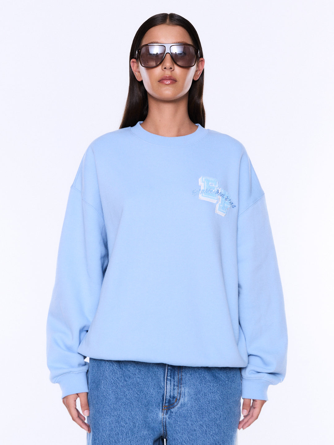 Mila Oversized Sweater - Sky Blue