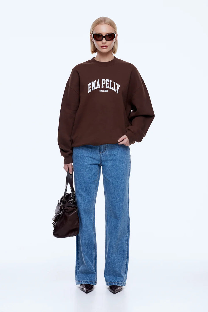 Mila Oversized Sweater - Chocolate