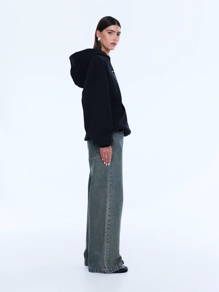 Cassie Oversized Hoodie - Black