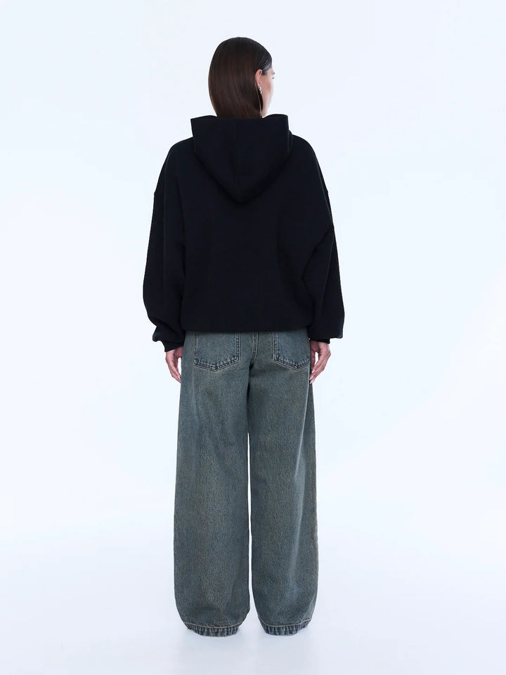 Cassie Oversized Hoodie - Black