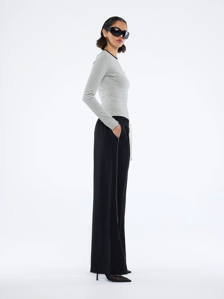 Bowie Wide Leg Pant - Black
