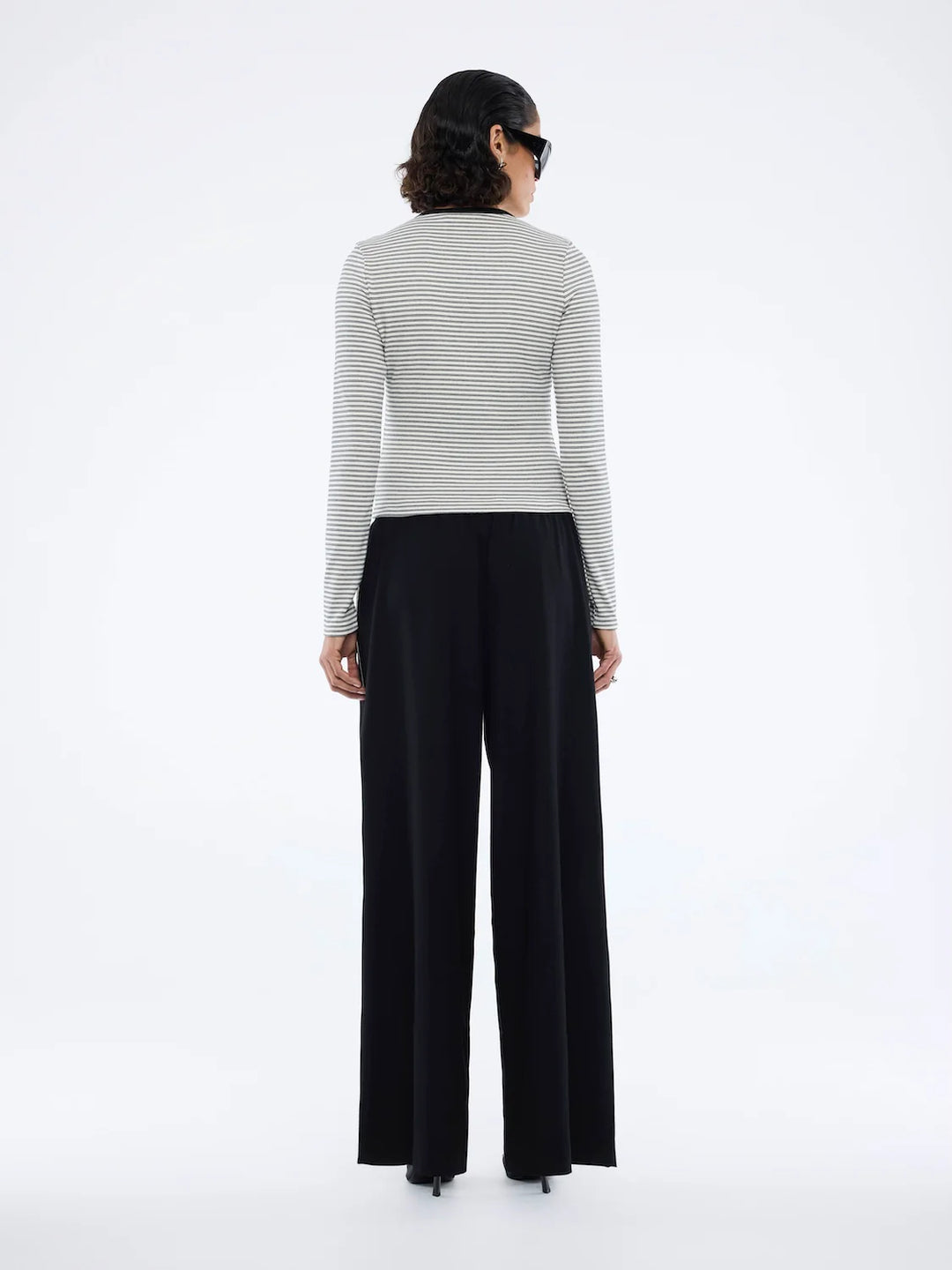 Bowie Wide Leg Pant - Black