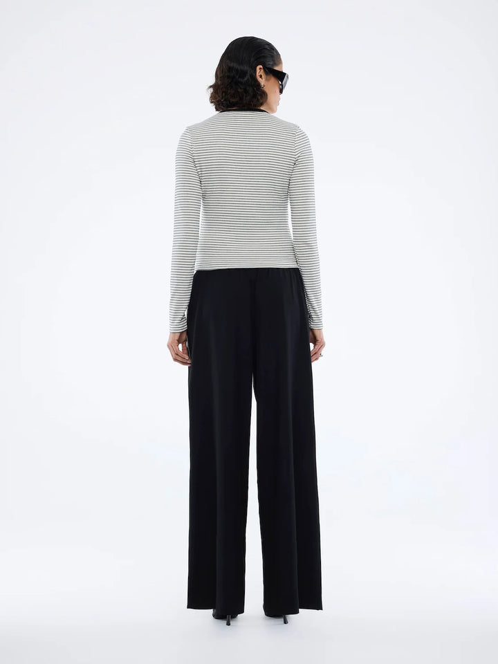 Bowie Wide Leg Pant - Black