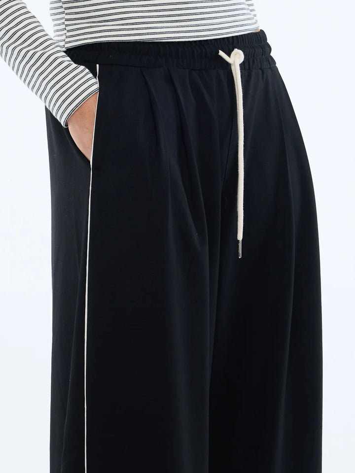 Bowie Wide Leg Pant - Black