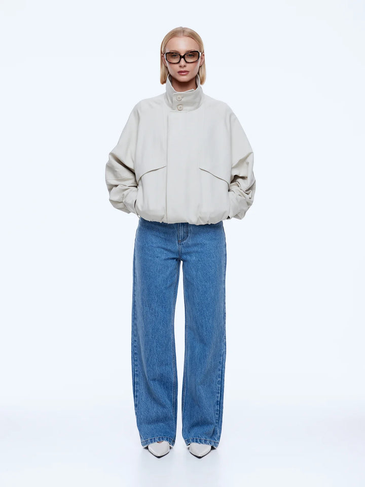 Zadie Bomber Jacket - Sand