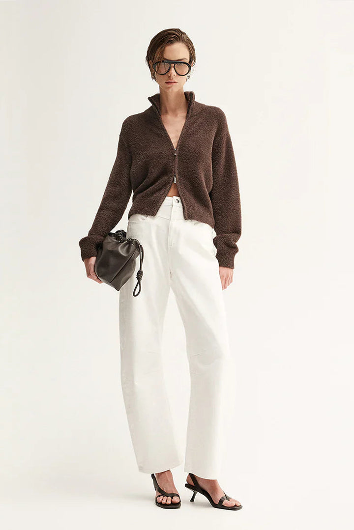 Leon Knit Cardigan - Chocolate