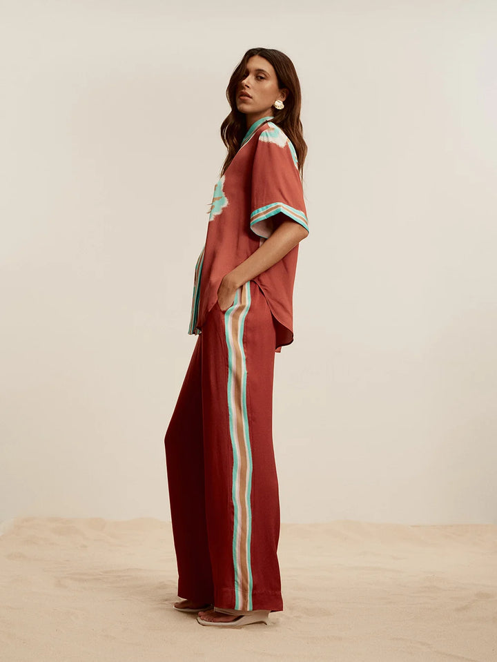 Enzo Pant - Maroon