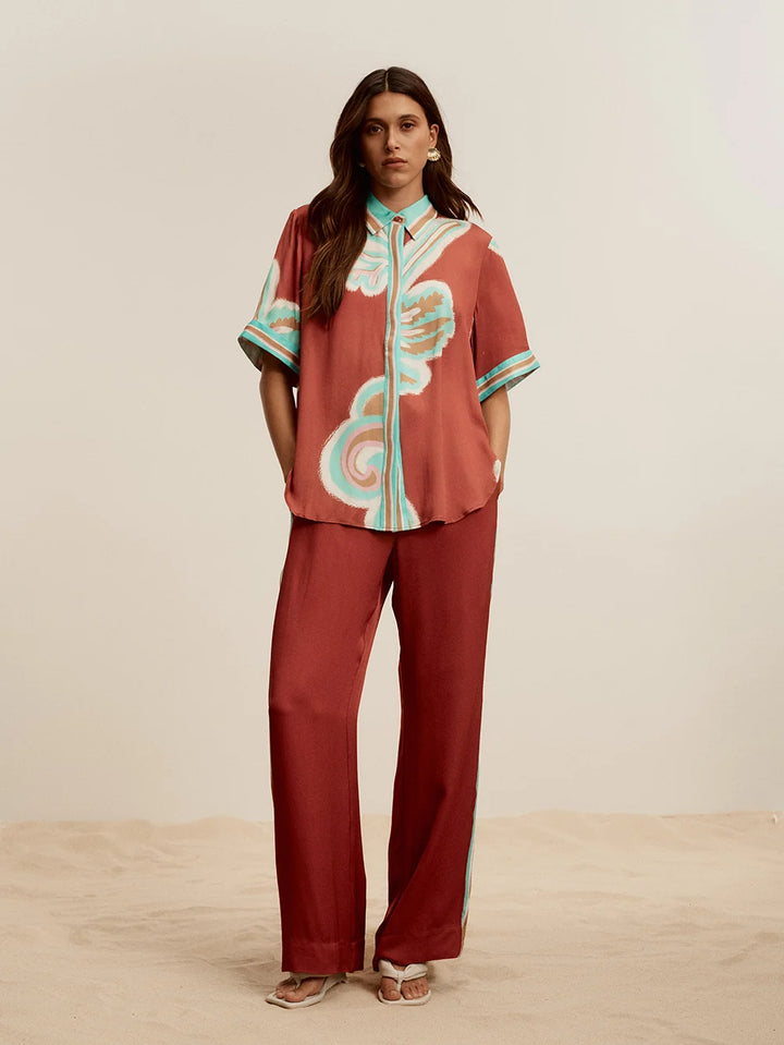 Enzo Pant - Maroon