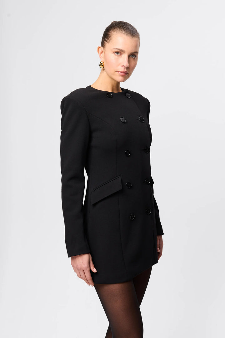 Even Odds Mini Dress - Black