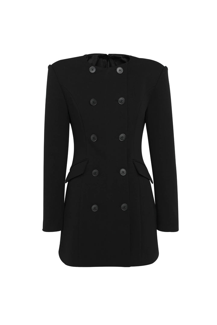 Even Odds Mini Dress - Black