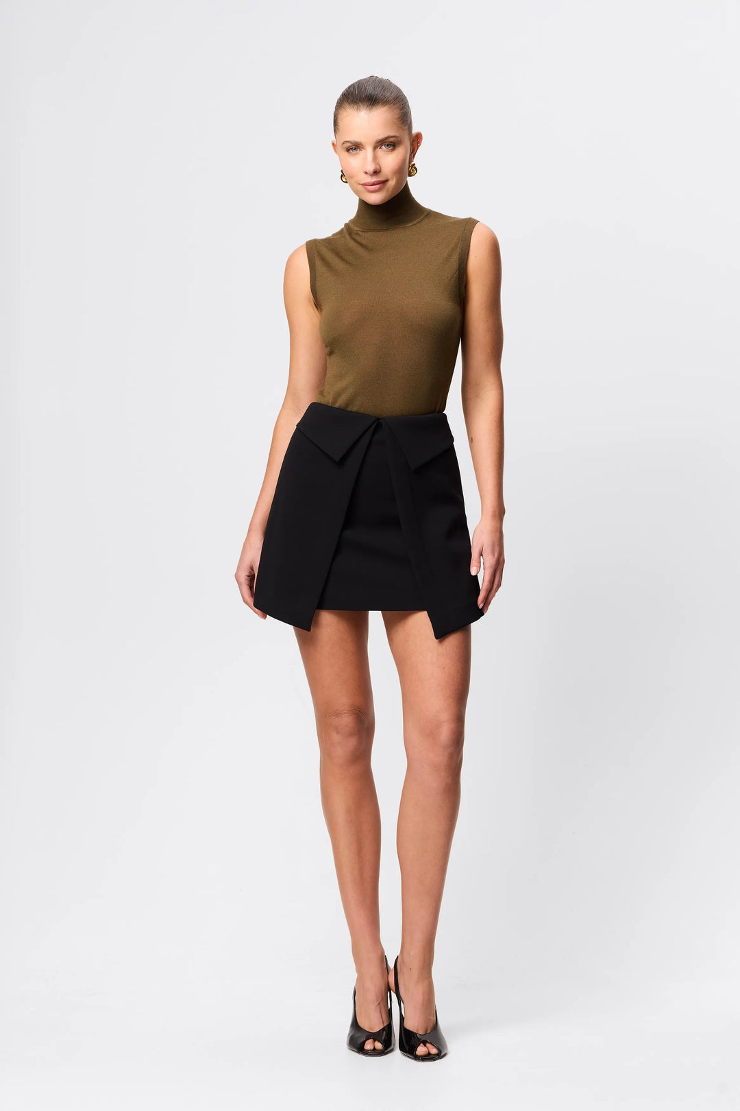 Even Odds Mini Skirt - Black